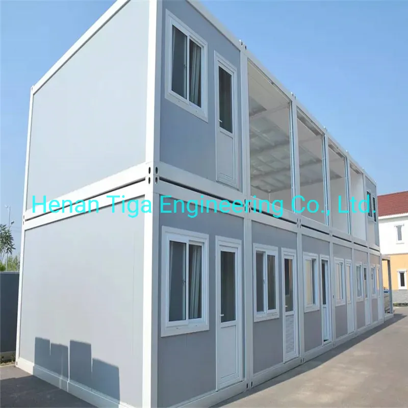 Two Storey Modular Worker Living Construction Site Office Prefabricated Foldable Container House