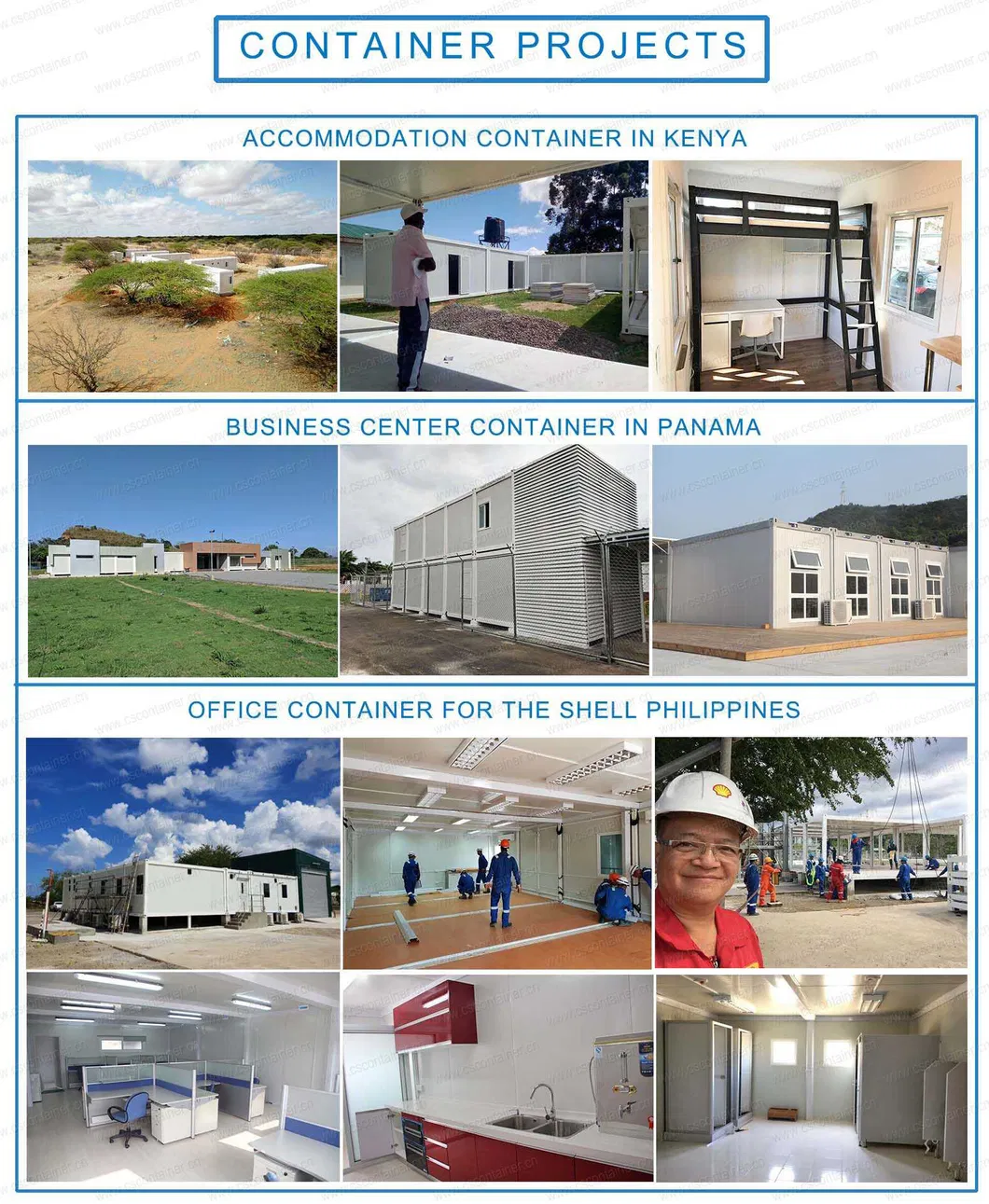 Flat Pack Container House, Office Modular Container House Two Floor Container Building Detail 3