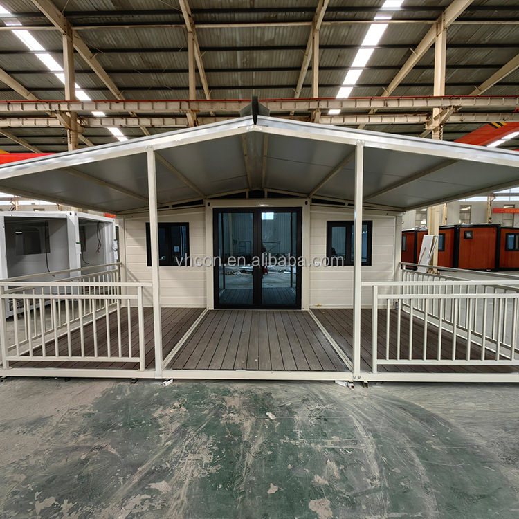 Professional Easy Build Modular Homes Tiny Storage for Worker Camp Office Double Wide Flat Pack Container House With Furniture
