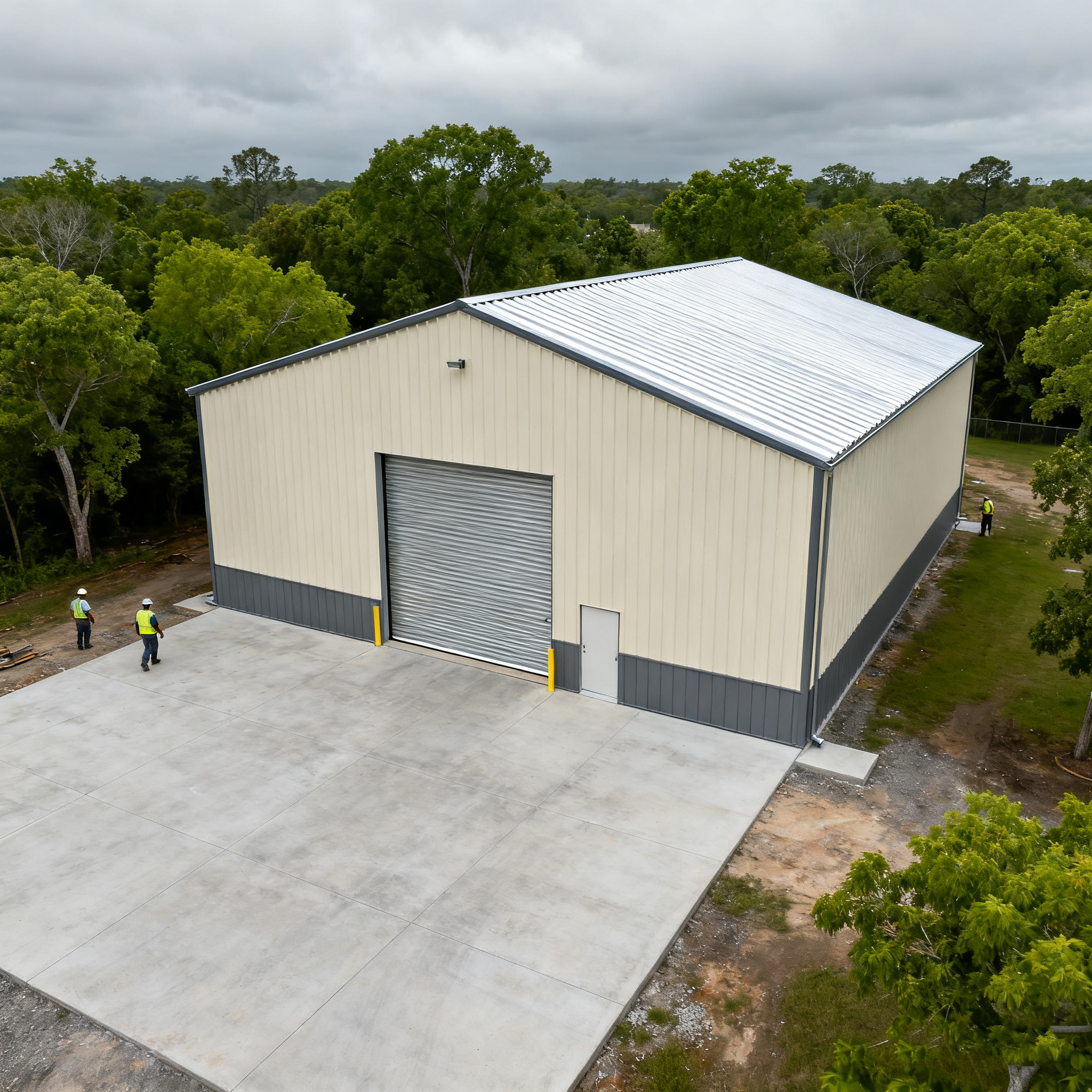 Heavy Duty Steel Structure Building For Workshop Warehouse Welding Bending Cutting Office Building 50 Years Life Span Customized