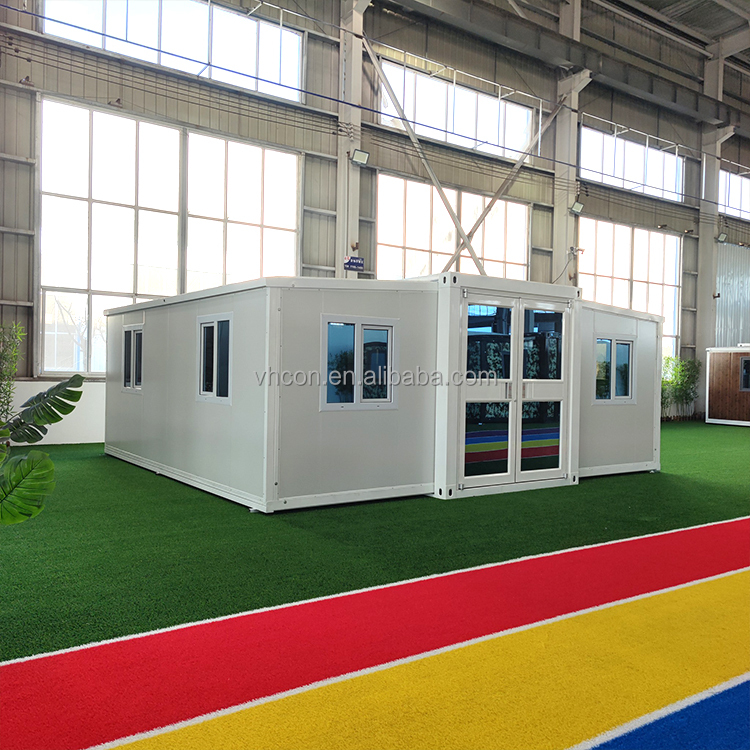 Professional Easy Build Modular Homes Tiny Storage for Worker Camp Office Double Wide Flat Pack Container House With Furniture