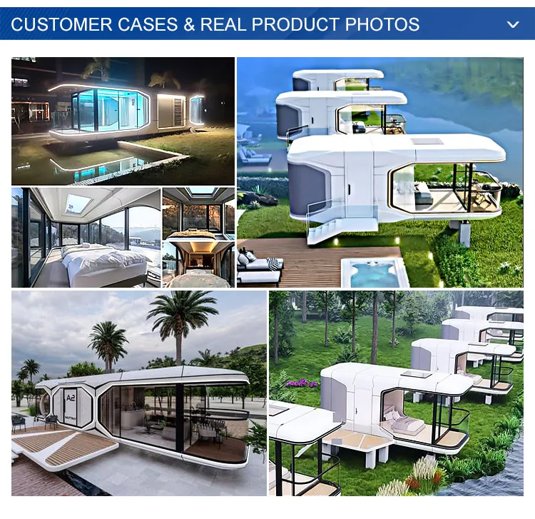 Wholesale Modern Luxury Hotel Portable Modular Container House Prefab Hotel Container Capsule Pod Space Capsule Room