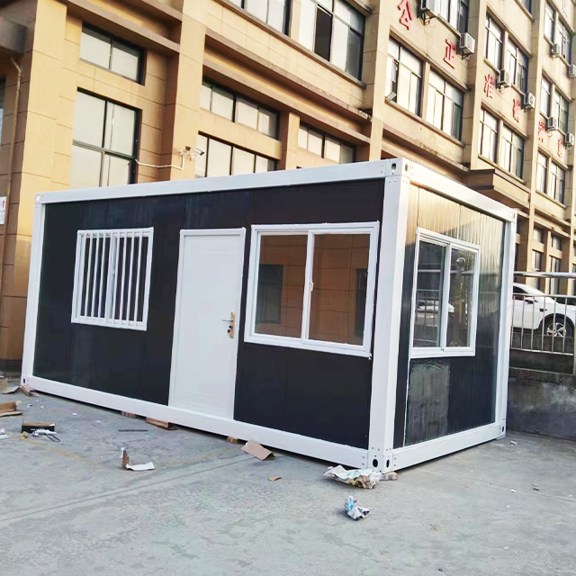 Modular Steel Frame with Glasses Prefabricated Container Residential Mobile Container Room Portable Office Turnkey Project