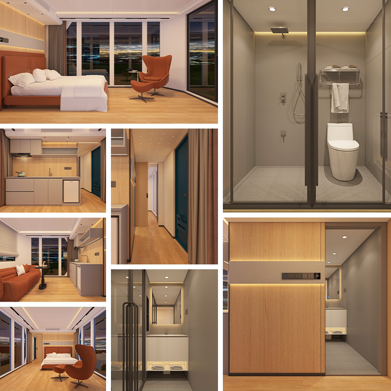 Manufacturers Two-story Deluxe Tiny House Modular Container House Prefab Luxury Cabin For School Hospital Hotel