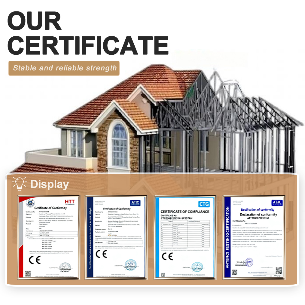 House Frame Steel Structure Modern Design Wind Resistant Made For Commercial And Civil Building Use Steel Structure Villa House