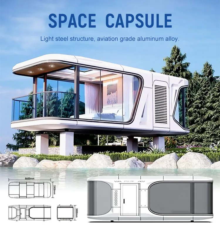 Wholesale Modern Luxury Hotel Portable Modular Container House Prefab Hotel Container Capsule Pod Space Capsule Room