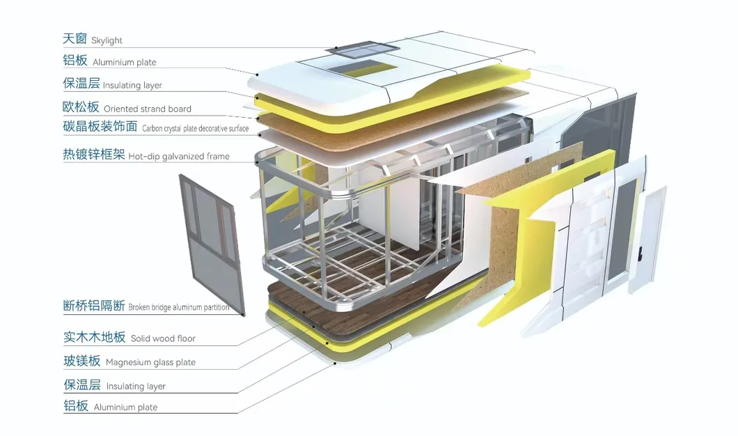 Travel Resort Space Capsule House Factory Home Modern Modular Vessel House