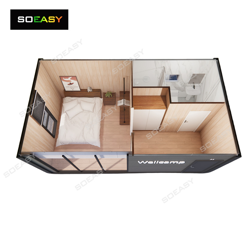 Luxury Fast Installation Living 20FT Portable Container Mobile House Modular Apple Cabin Capsule for Home