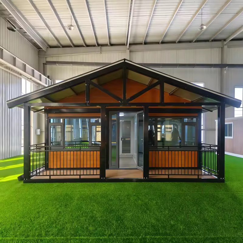 Portable Luxury Modular Homes 20ft 40ft Expandable Steel Container 1-2 Bedroom Tiny Villas Prefabricated Luxury Housing