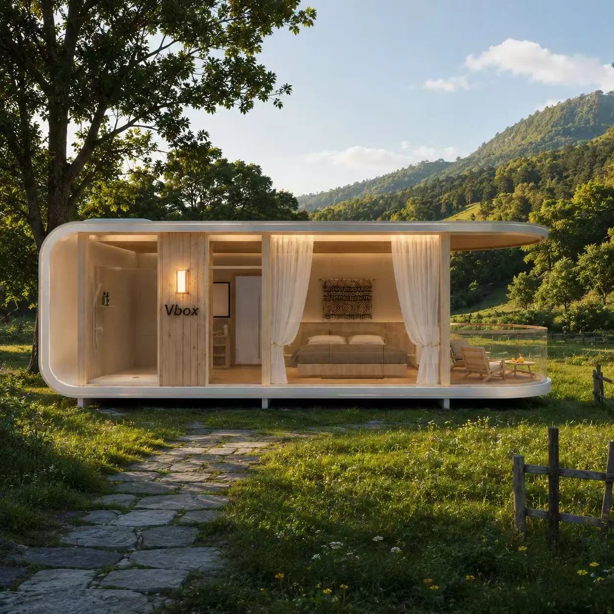 Modern Design Modular Prefab Homes Prefabricated Steel Frame Expandable Capsule Mobile Tiny House