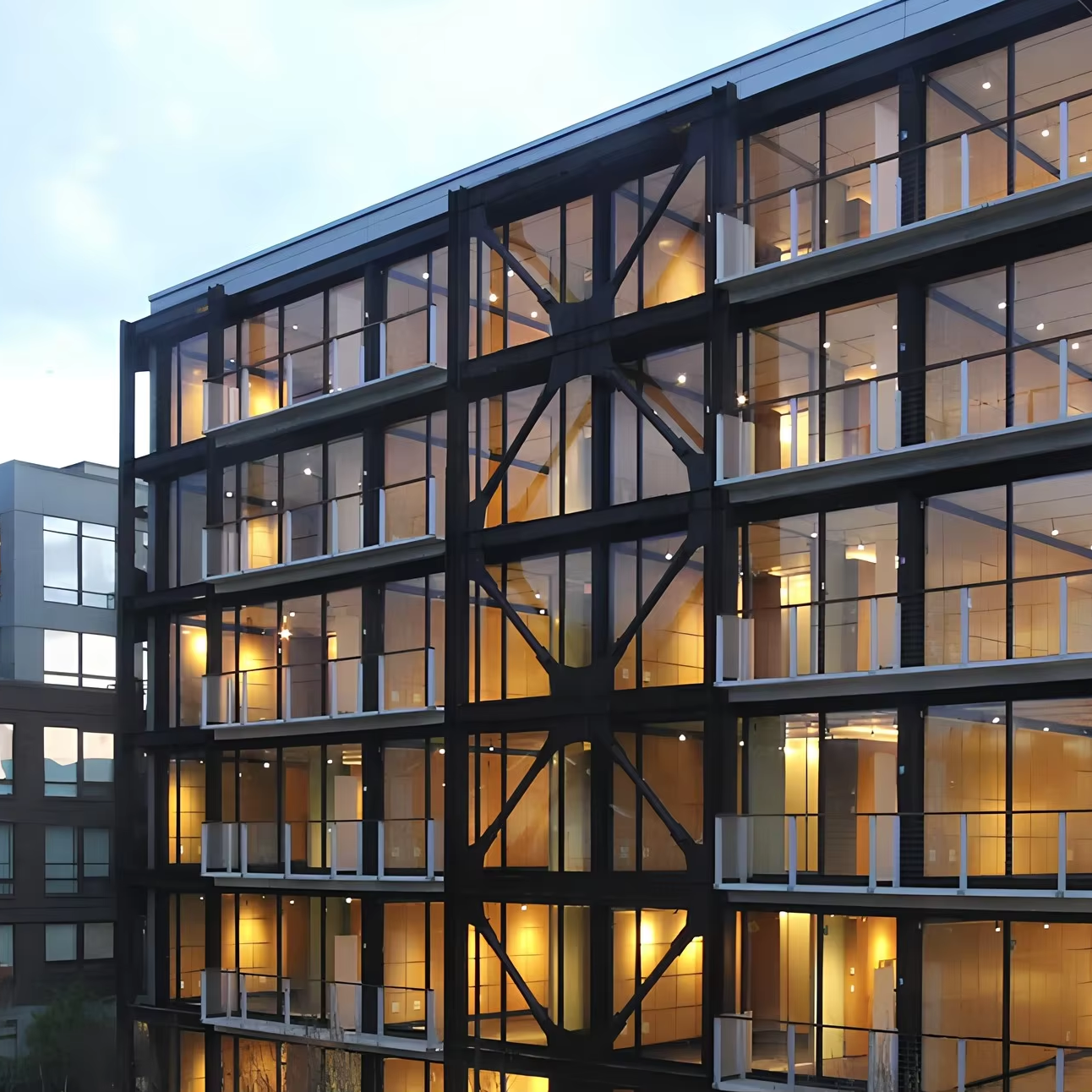 Large Area Stable Reliable Hot Sale Famous JIEKE High Rise Steel Structure Frame Apartment Hotel
