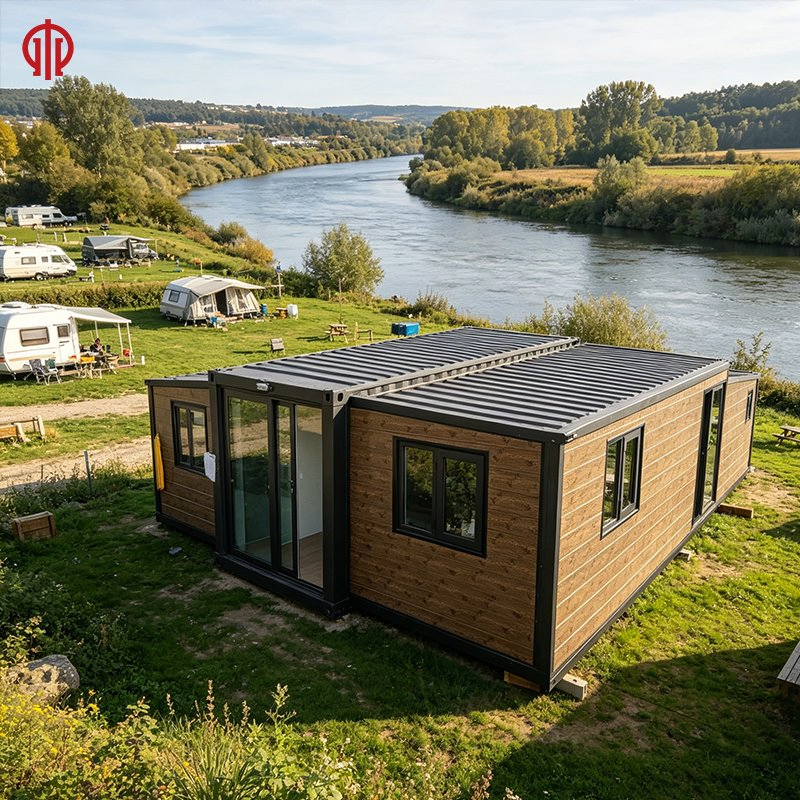 Factory CE Certified 40FT Double-Wing Portable Mobile Modular Expandable Container House