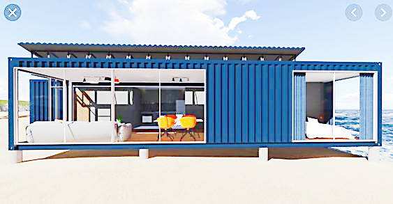 Deluxe Ocean Bespoke Prefab Makeover Recycled Home Modular Container House Portable Villa
