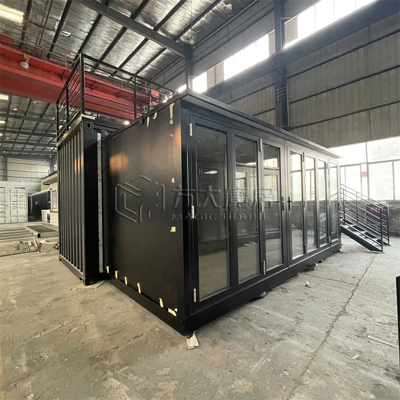 China Factory Price 20ft Prefabricated Expandable Container House Foldable Prefab Tiny Home 1 Bedroom Modern Design Shop Mall