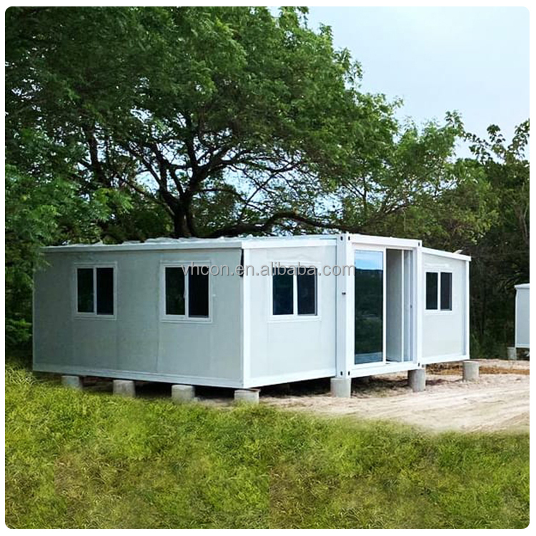 Professional Easy Build Modular Homes Tiny Storage for Worker Camp Office Double Wide Flat Pack Container House With Furniture