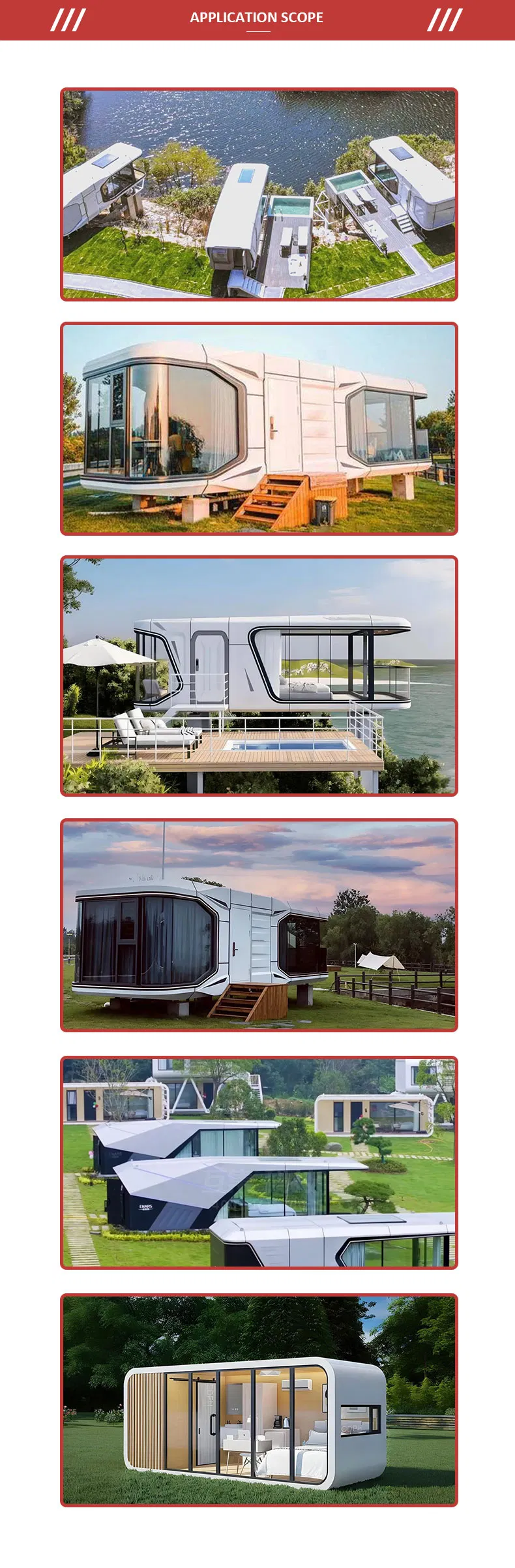 Luxury Movable Prefabricated Container Space Capsule Customizable Mobile Residences Container House Mobile Home Modular Space Capsule House