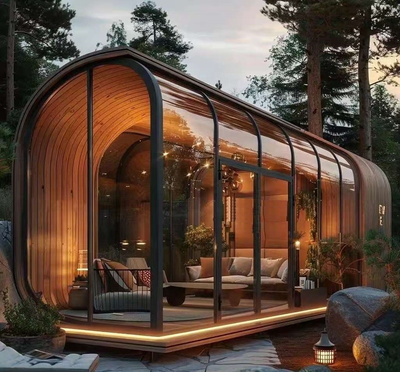 M 20 40-foot Modular Prefabricated Small Family Container Office Portable Apple House Pod School Living Room Bedroom Mall