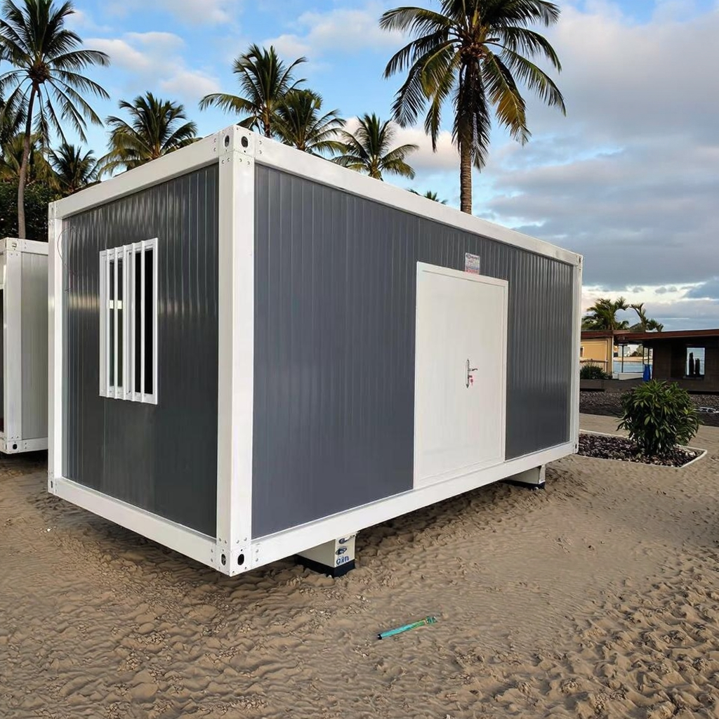 20ft Portable Office House Prefab Mobile Home Manufacturers Sale-Steel Modular Container for Humans