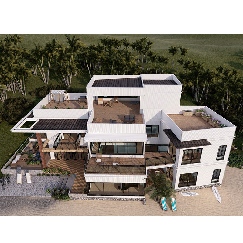 Modern Luxury Prefab House Villa Light Steel Structure Modular Homes Prefabricated Houses