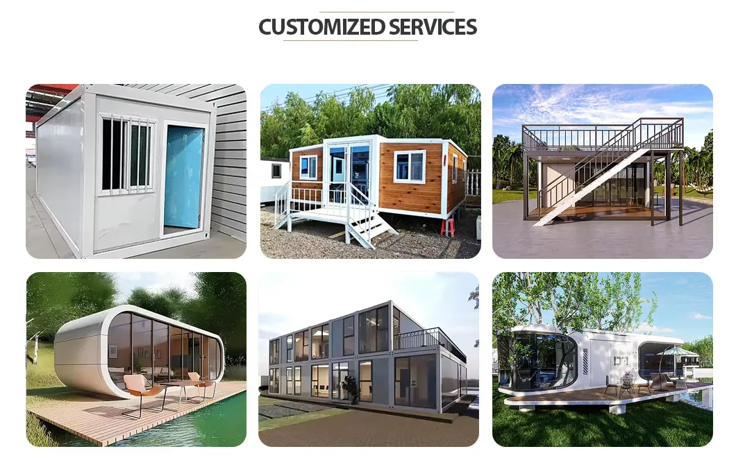 Customized Modular Prefab House Container Home Compact Flat Pack Container House