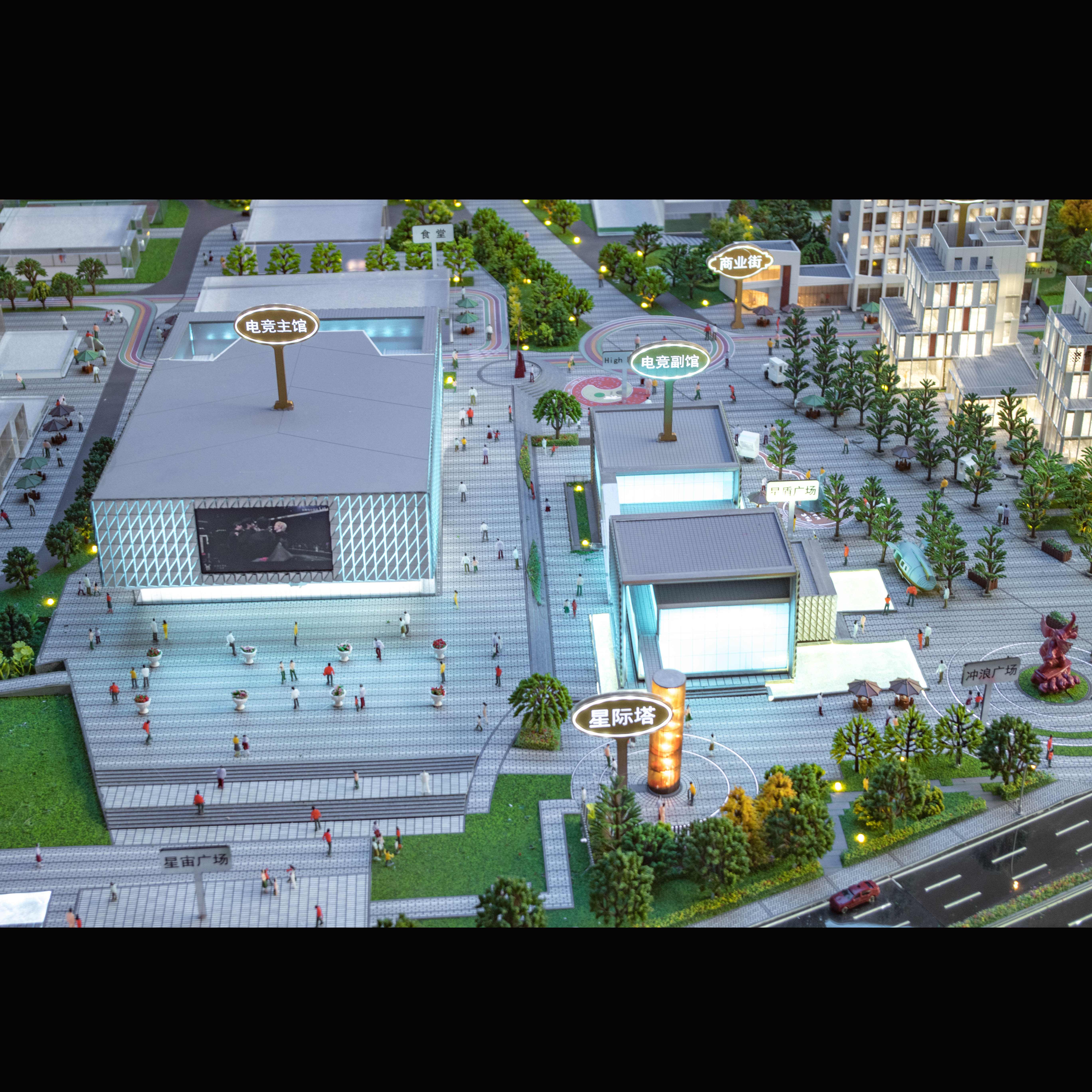 Office Building Model Skyscraper View 6