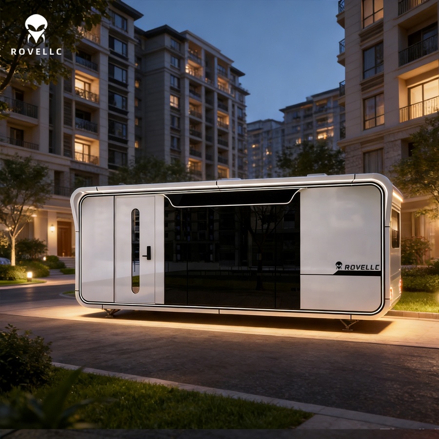 Custom Modular Steel Capsule House Solar Eco-friendly Commercial Store AI Self-help Medical Room Multi-purpose Prefab Pod