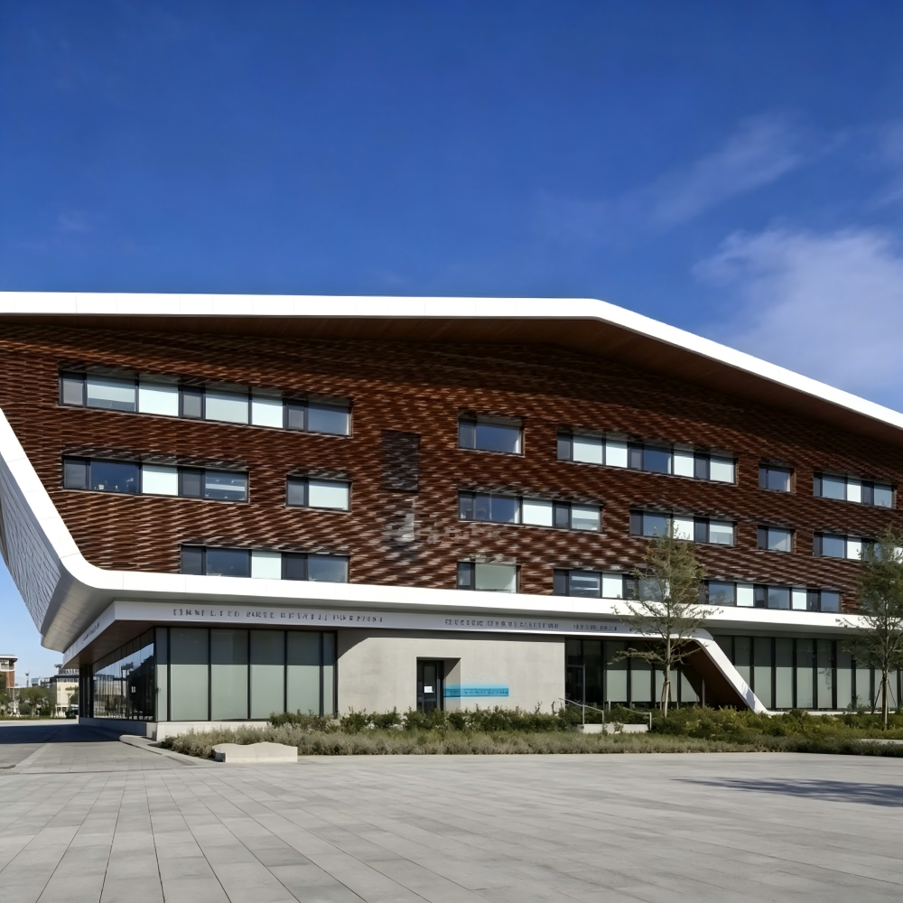 Corporate Office Building Prefab Multi-level Steel Frame Building Fire Resistance High Wind Resistance Custom Size For Office