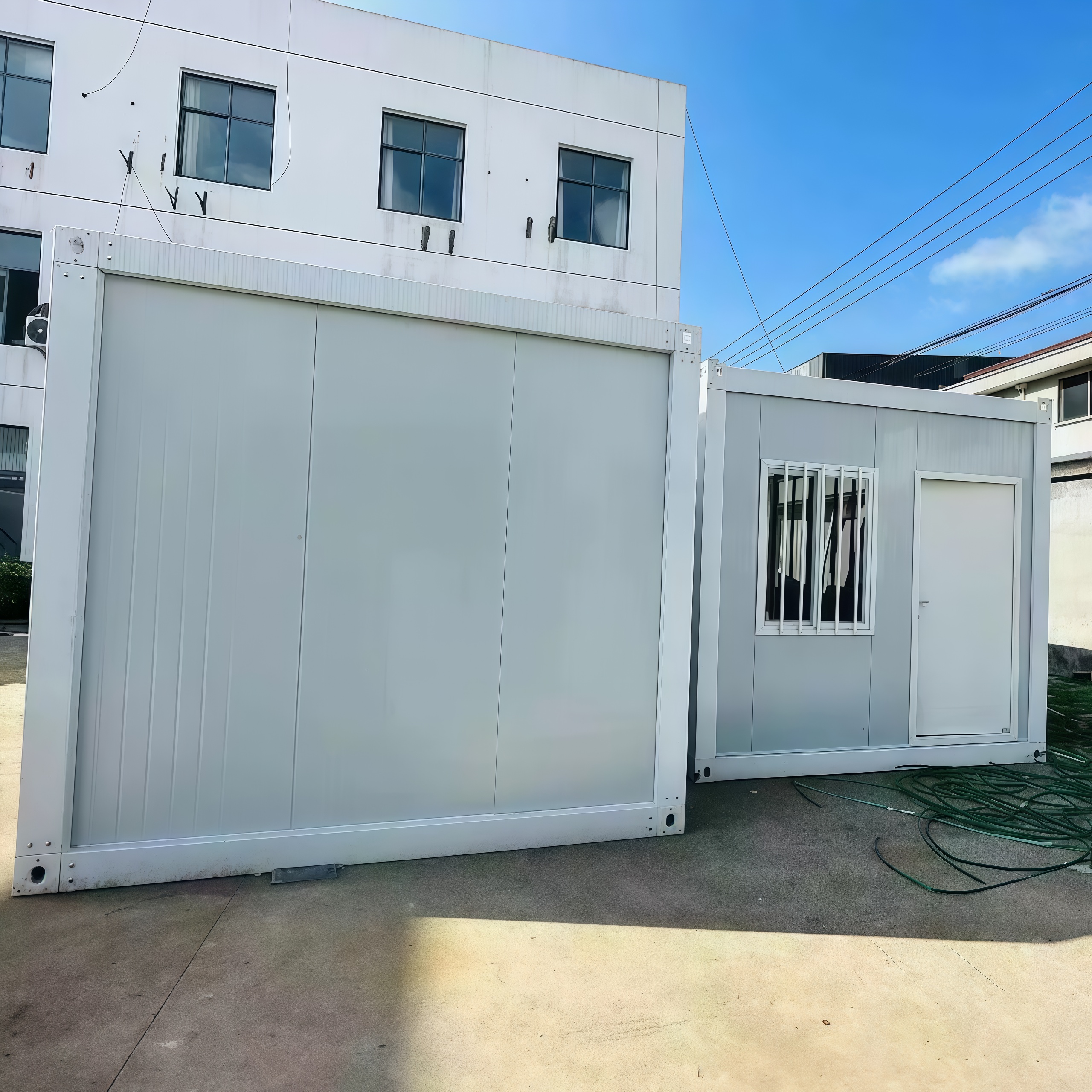 20ft Modular Prefab Tiny Office Showroom Detachable Steel Mobile Cabin Kits for Home Living Room or Mall Application-Casa