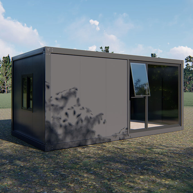 Modular Steel Frame with Glasses Prefabricated Container Residential Mobile Container Room Portable Office Turnkey Project