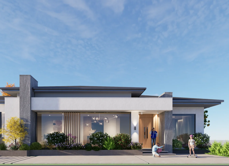 One story villa