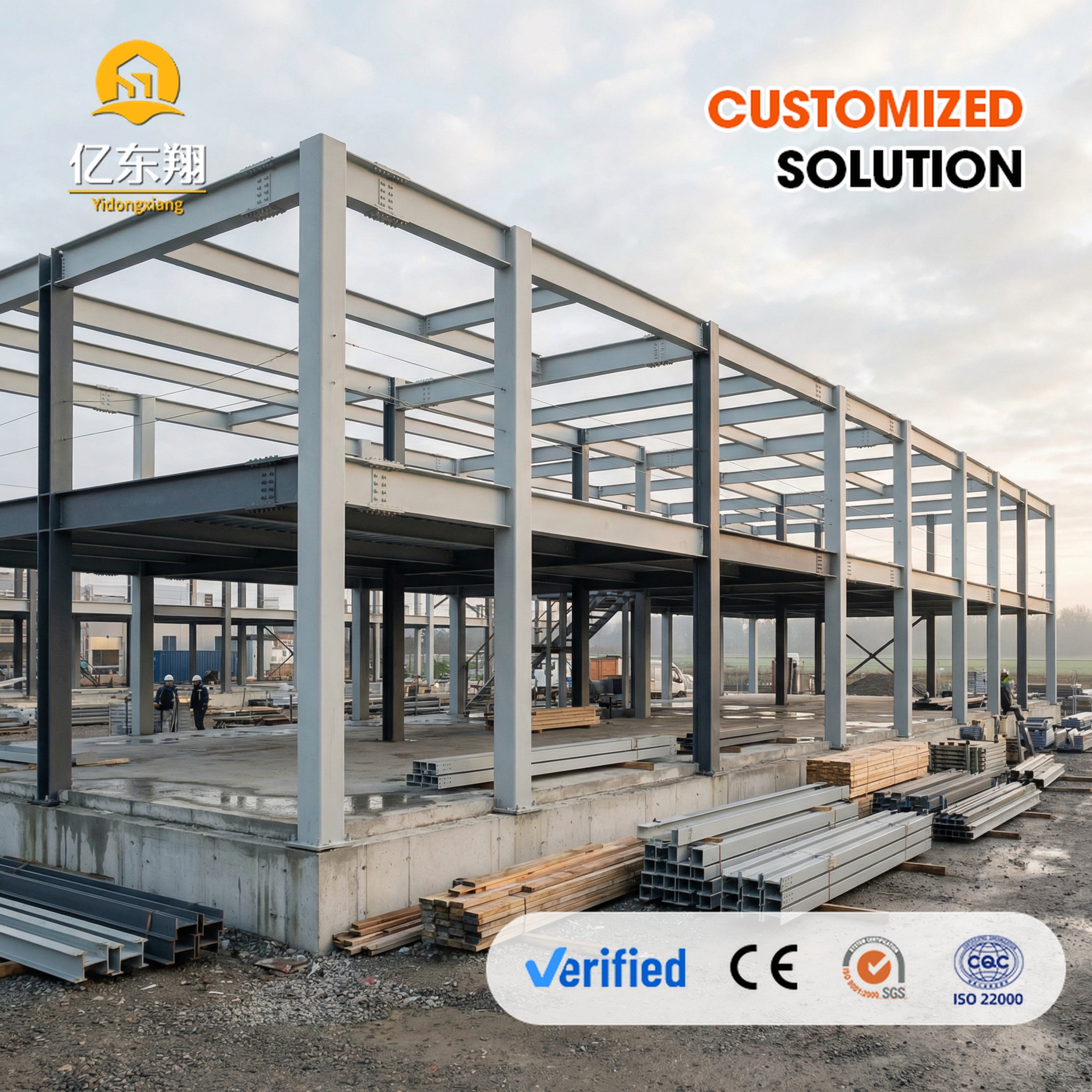 High End Prefab Steel Structure Apartment Building Modular Construction for Resort Hotel and Commercial Housing