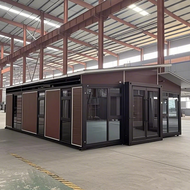 Luxury Modern Steel Structure Quick Build Prefabricated Expandable Container House Mobile Tiny Home Sun Room Prefab Villa