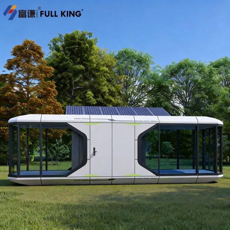 Modern Capsule House 2 Bedroom Room Movable Prefabricated House Space Capsule Hotel Smart Mobile Steel With Kitchen