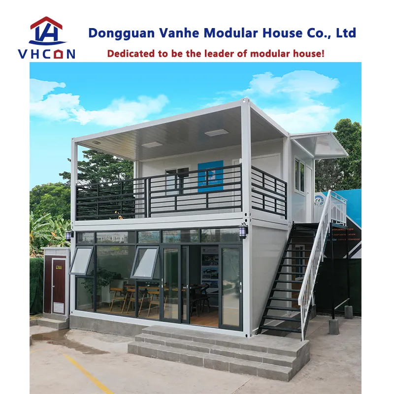 Luxury Living Prefab Portable Caravan Wooden Mobile Module Camp Steel Flat Pack Building Modular Tiny Prefabricated Office Home Shipping Container House