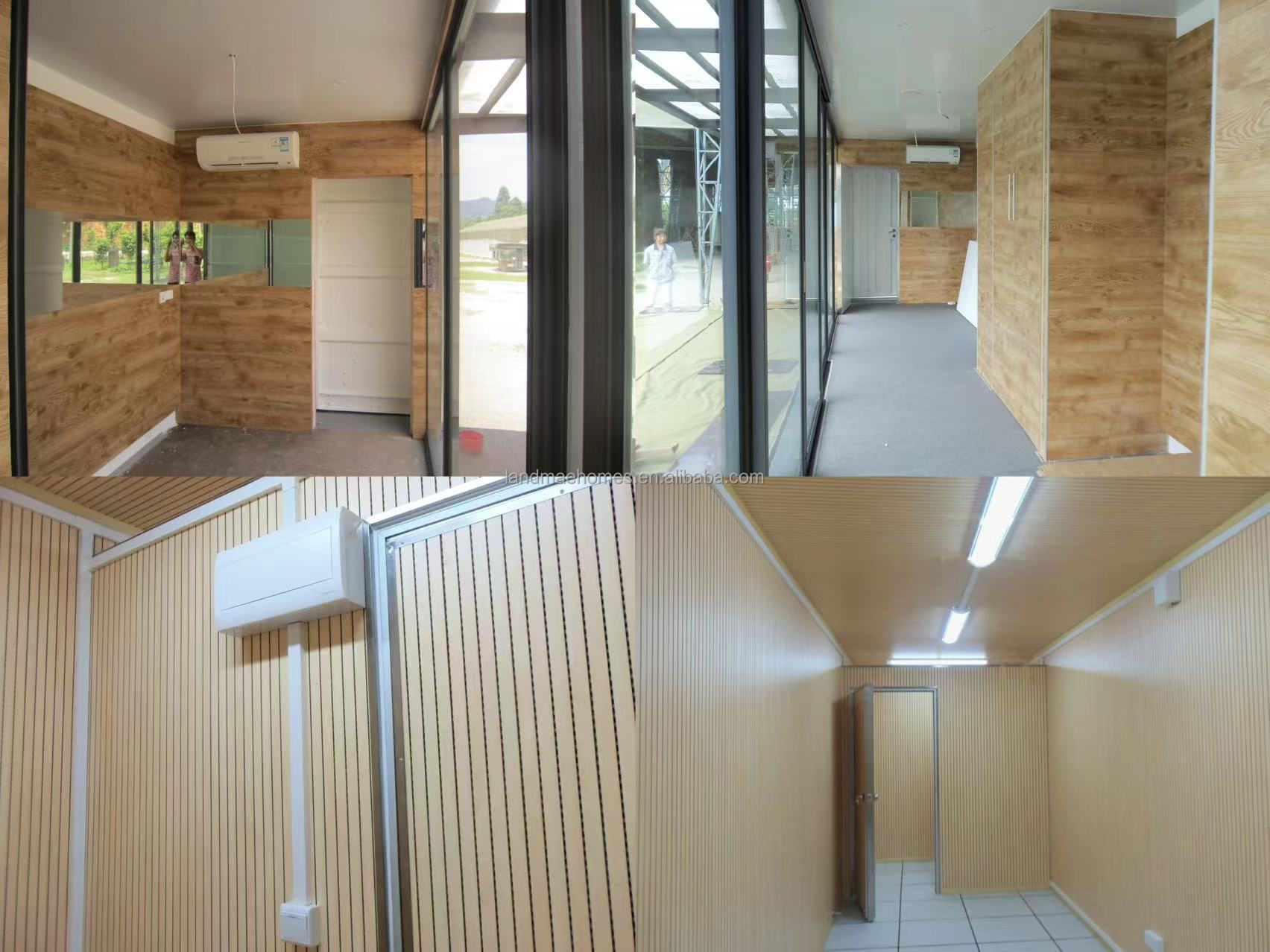 20-Foot Prefab Shipping Container House Expandable Steel Modular Cabin Slide-Out Feature Shop Commercial Use Malls