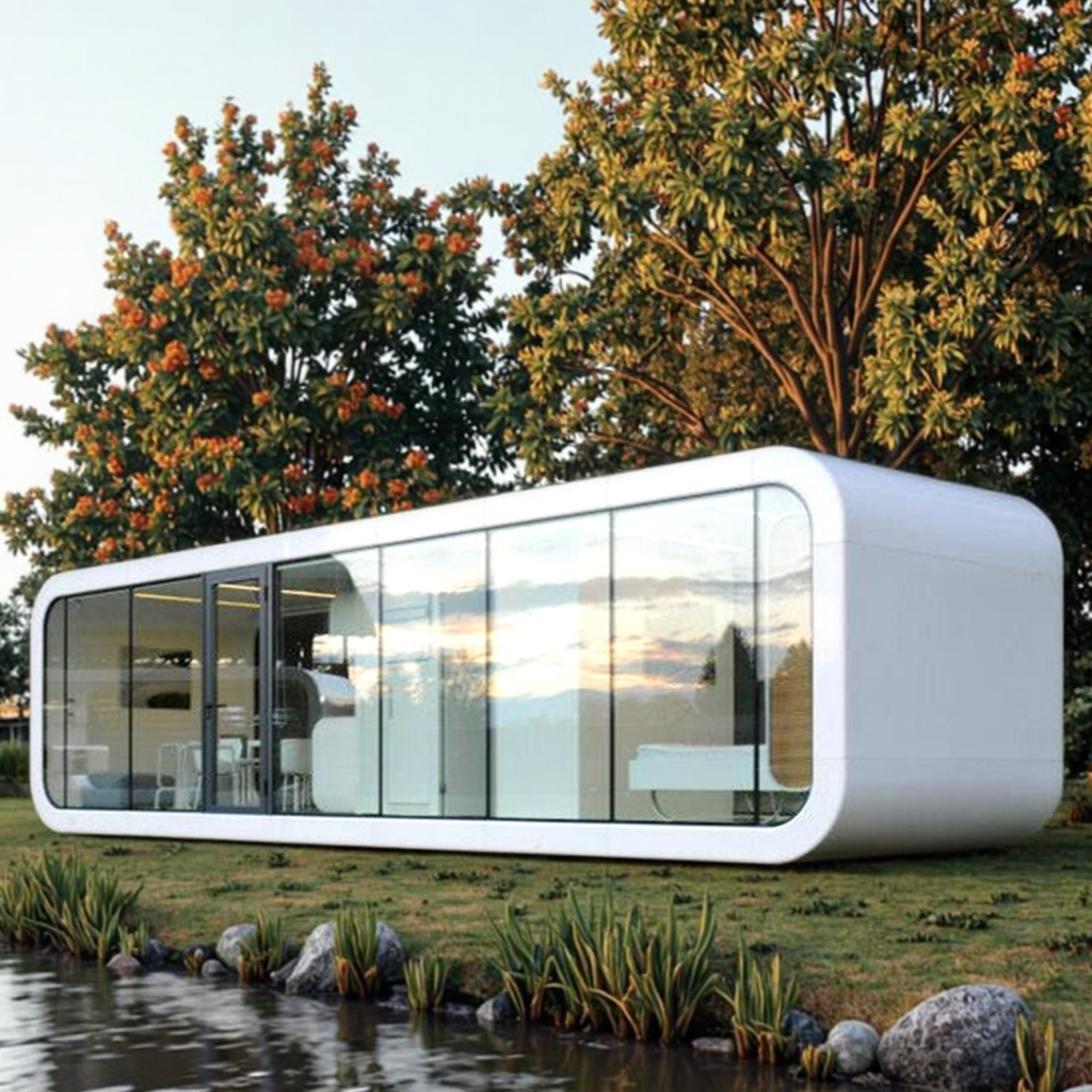 Sinoy 20ft 40ft Apple Cabin Mobile House 40 Ft Home Outdoor Apple Cabin Bedroom Villa Solar Powered