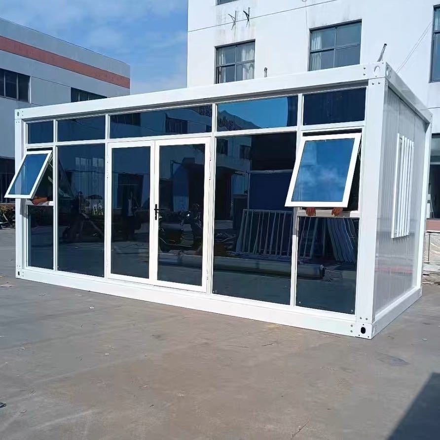 Heavy Duty Glass Container House Fast Assembly Prefab Modular Living Home Portable Cabin Modern Luxury Airbnb Hotel Room Unit
