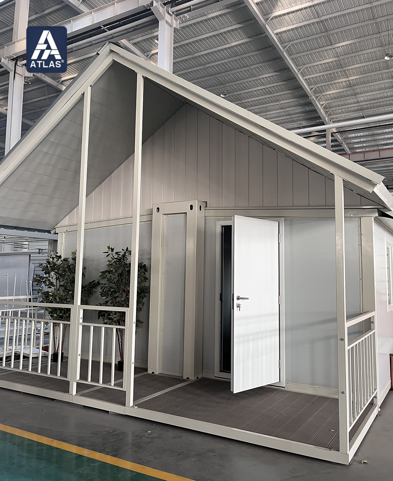 ATLAS Luxury Expandable Container Home 20Ft 40Ft Australia Standard Flat Pack Prefabricated Villa Glass Wall Mall/Warehouse