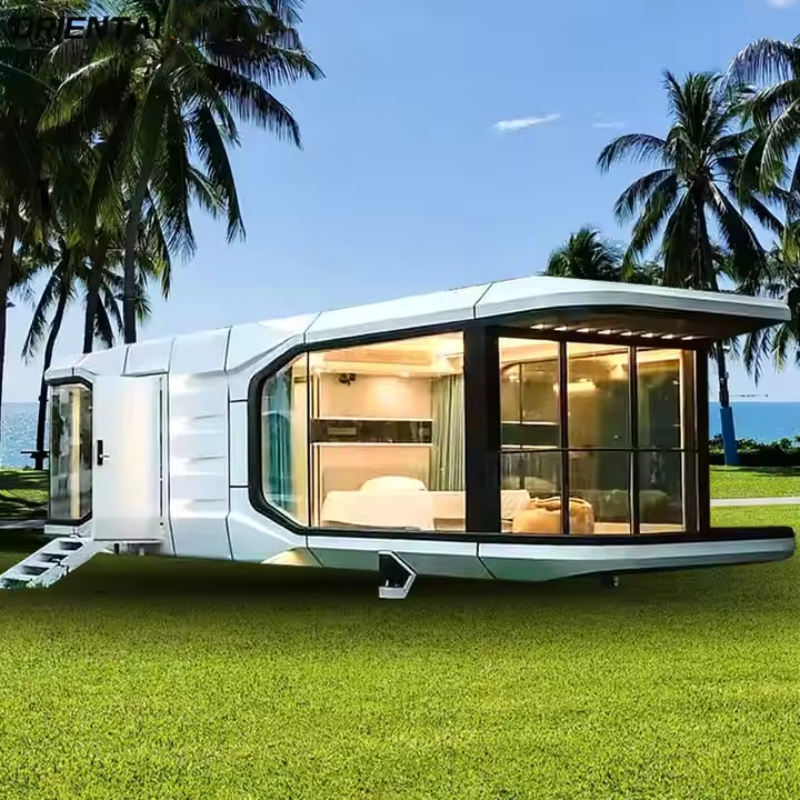 Luxury Waterproof Modern Portable Movable Modular Space Capsule Houses