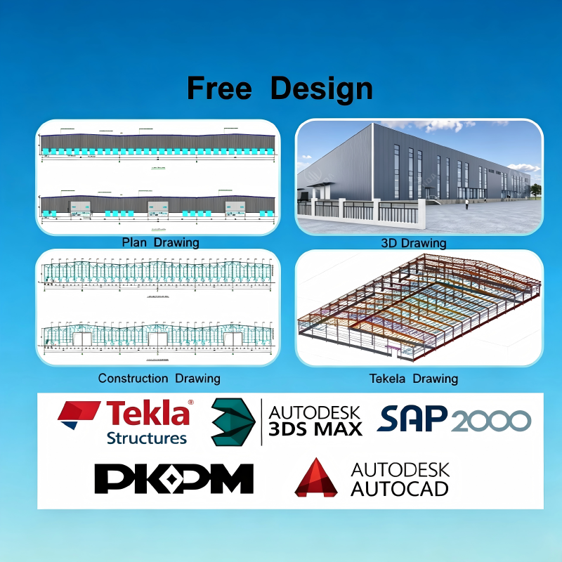 Prefab Modern High Rise Multi Story Steel Structure Warehouse Prefabricated Metal Building