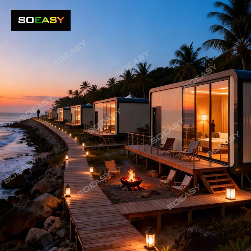 Luxury Fast Installation Living 20FT Portable Container Mobile House Modular Apple Cabin Capsule for Home