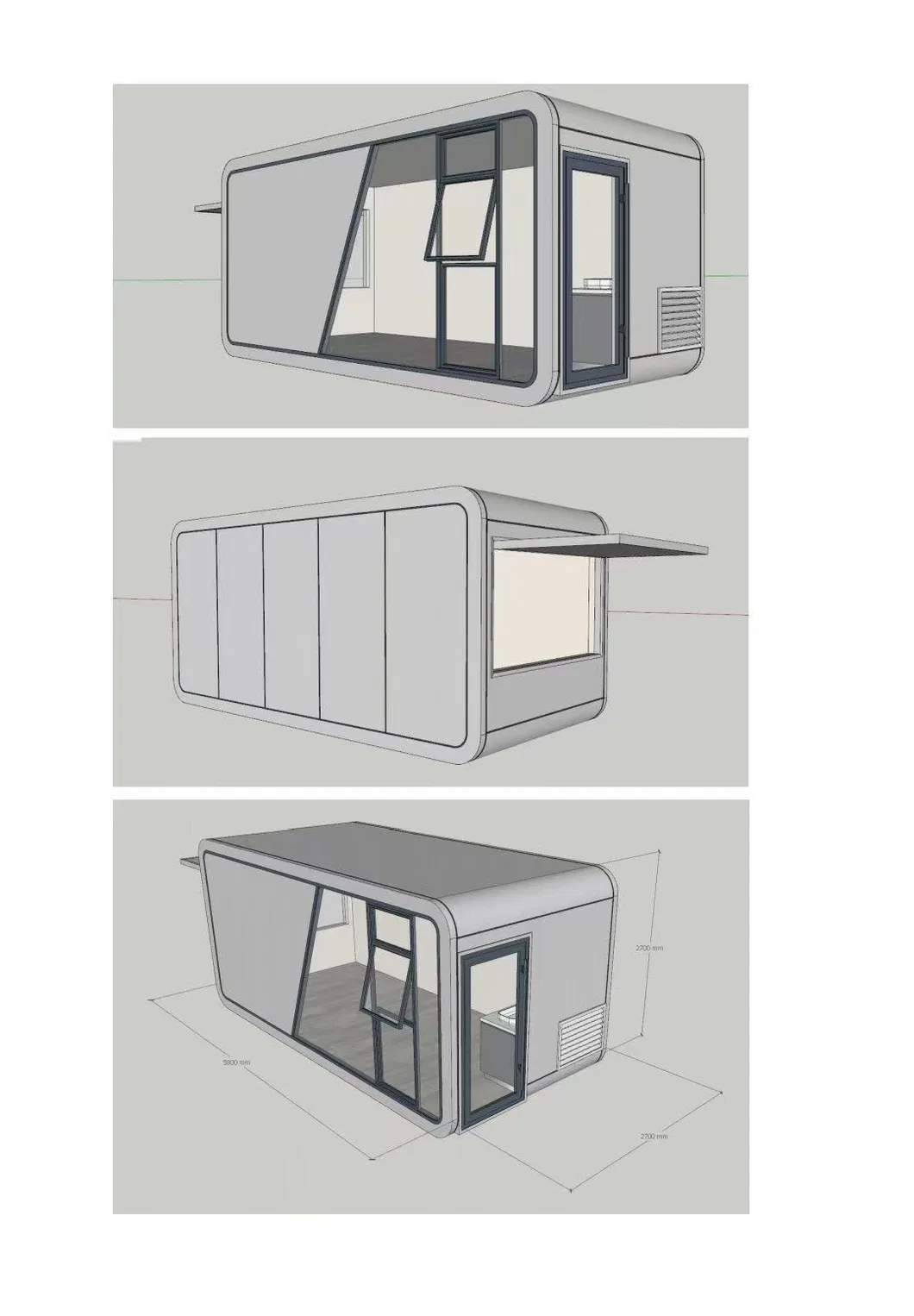 Travel Resort Space Capsule House Factory Home Modern Modular Vessel House