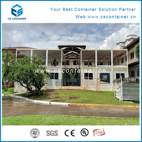 Flat Pack Container House, Office Modular Container House Two Floor Container Building