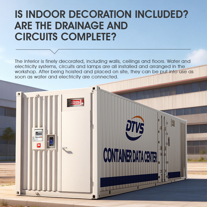 Outdoor Waterproof Dustproof Prefabricated Data Center Container All-in-One IT Solution UPS Cooling 20FT/40FT Modular Stock
