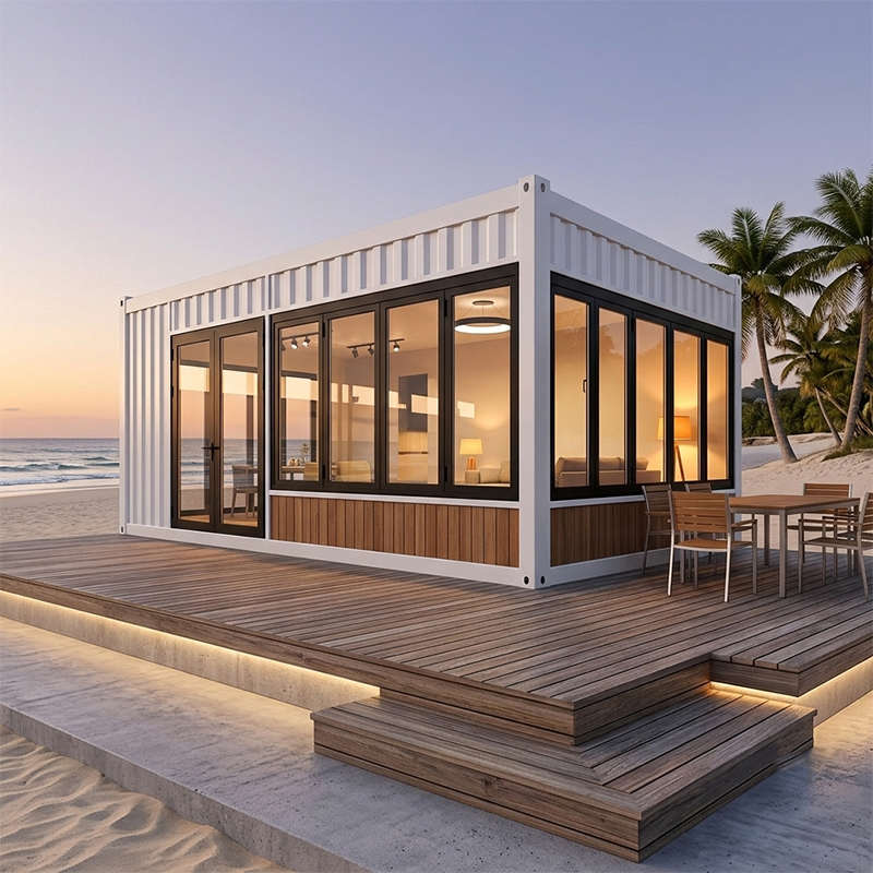 20FT Flat Pack Prefab House Modular Container Home for Construction Site Office