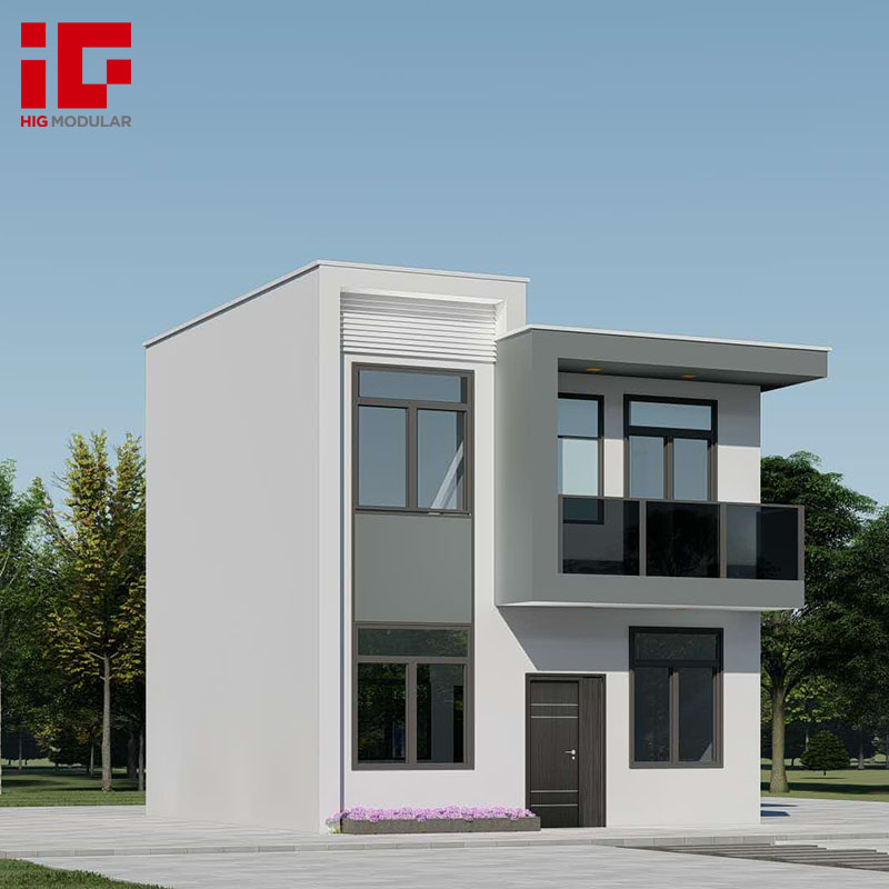 Luxury Modern Prefabricated Modular 2 Story Prefab Light Gauge Steel Structure Buildings Villa Frame House Home Light Steel Buildings Villa