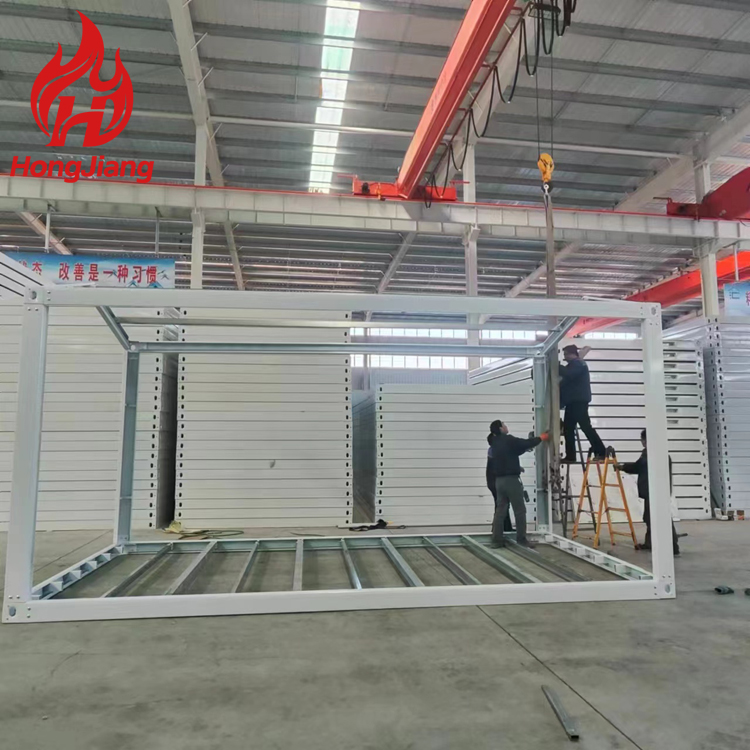 Cheap 20 Feet Detachable Light Steel Prefabricated Container House Office Prefabricated Container House Frame Affordable Housing