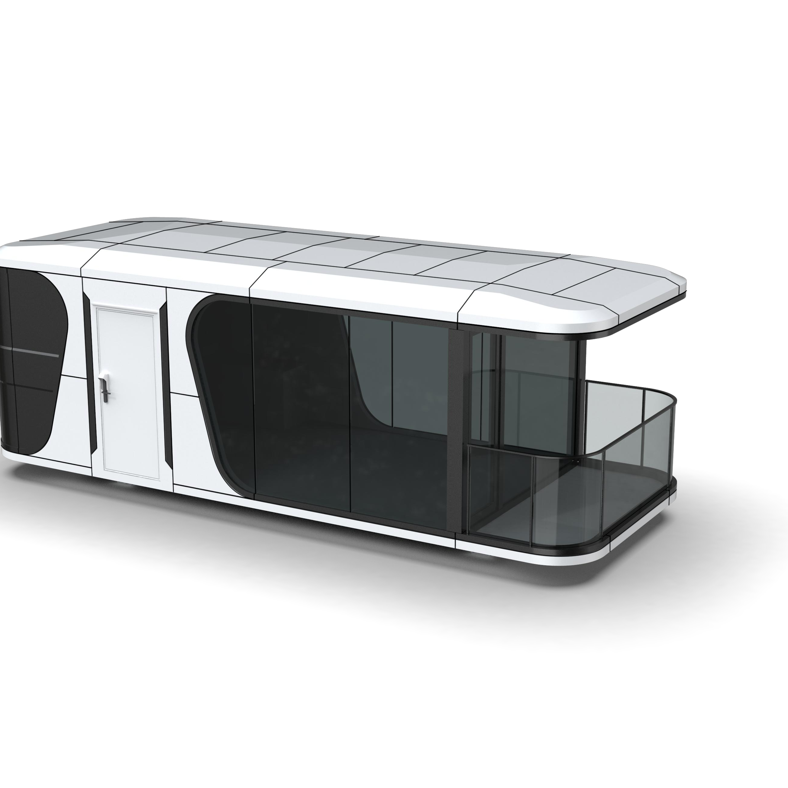 Modern Fashion Luxurious Design Camping Capsule Prefabricated Houses Capsule House Space Capsule With Intelligent System
