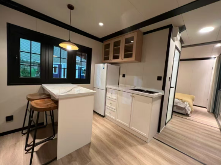 20 40Ft Luxury Modular Home Prefabricated Garden House Two-Story 4 5 Bedroom Expandable Container Living Room Home Office Quick