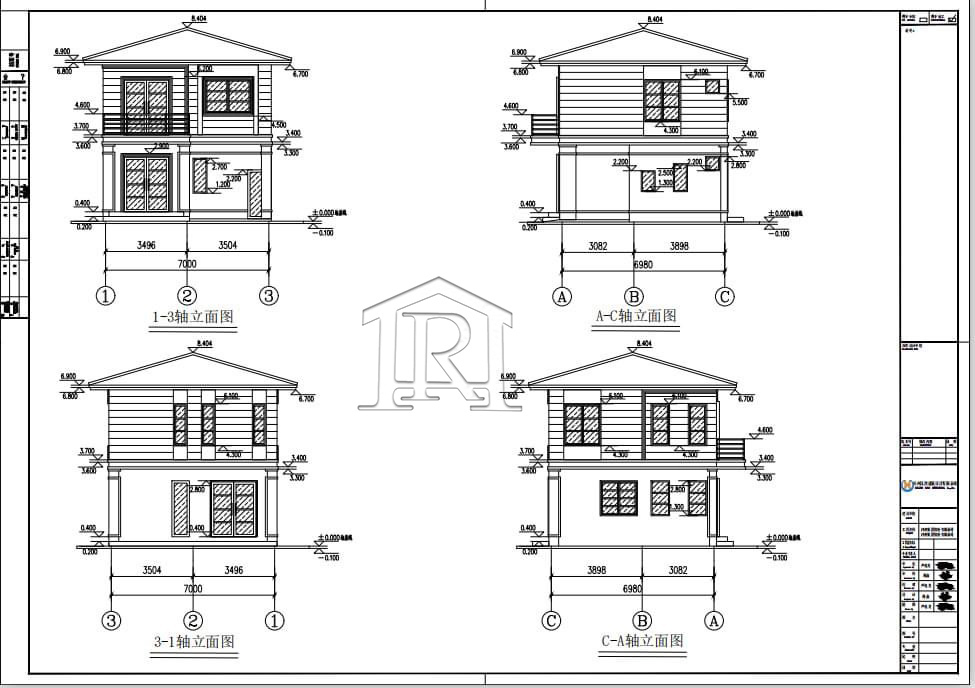 130 Square Meters Modular Light Steel Villa with 3 Rooms